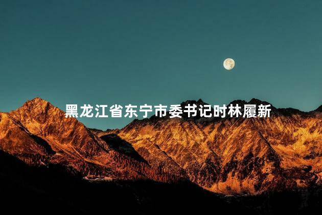 黑龙江省东宁市委书记时林履新